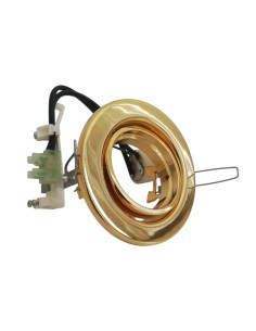 Side 2628-gu10-s adjustable flush recessed spotlight brass gu10 s/l